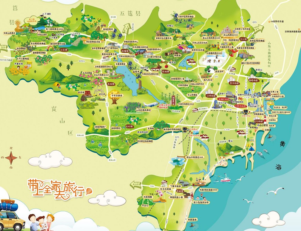 台山景区使用手绘地图给景区能带来什么好处？